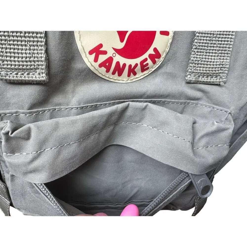 Fjallraven Kanken Mini Backpack Bag Water Resistant In Fog Gray